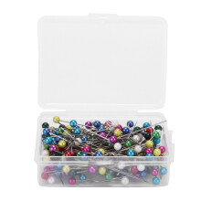 Ensemble d'épingles à coudre en plastique à tête nacrée, multicolores, pointe acérée, robustes et durables, faciles à utiliser pour la