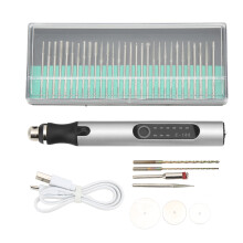 USB Rechargeable Engraving Pen With Various Grinding Bits Portable DIY Rotary Engraver Professional Engraver Tool Suitable For Jewelry Wood Glass