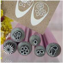 Nail Art Stamper and Stamping Kit, Silver 6pcs Pen Set with Floral Design for Precise DIY Manicure