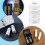 AA to C Battery Adapter Converter with Secure Grip for Flashlights Camping and Workshop Tools 3