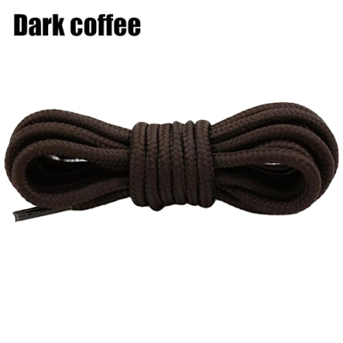 1 par polyester snørebånd (0,7M/0,9M/1,2M/1,5M) Mørk kaffe 1,2M