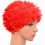 Blonde Vintage Badehette Blomsterblad Retro Badehette for Damer 1