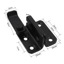 Verrou de porte de placard à perforation gratuite, loquet de tiroir, sécurité, acier inoxydable, petit droit