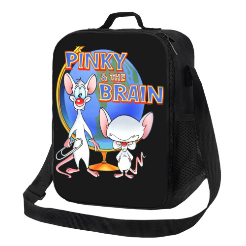 Pinky And The Brain Brain Μονωμένη Τσάντα Φαγητού Φορητή Επαναχρησιμοποιούμενη Τσάντα