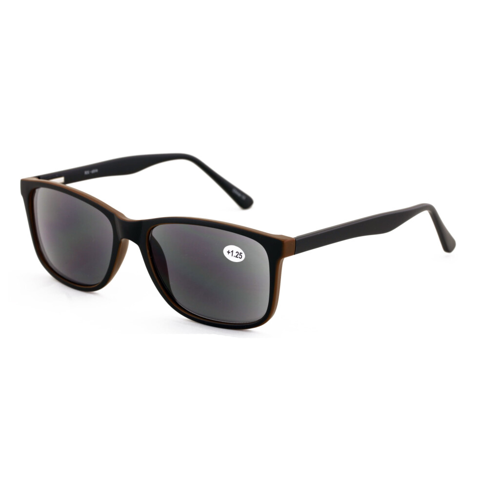 XL Wide Reading Sunglasses - Optical Frame Tinted Sun Reader UV Protection 150mm +1.50