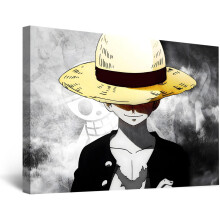 Affiche anime AEFER Gear5Luffy, impression HD sur toile, décoration murale pour salon, chambre ou bureau