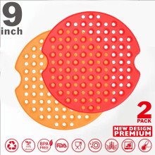 Offres du Cyber Monday 2024 : Lot de 2 tapis de friture réutilisables en silicone antiadhésif pour la cuisine - Viflosae Kitchen Gadgets