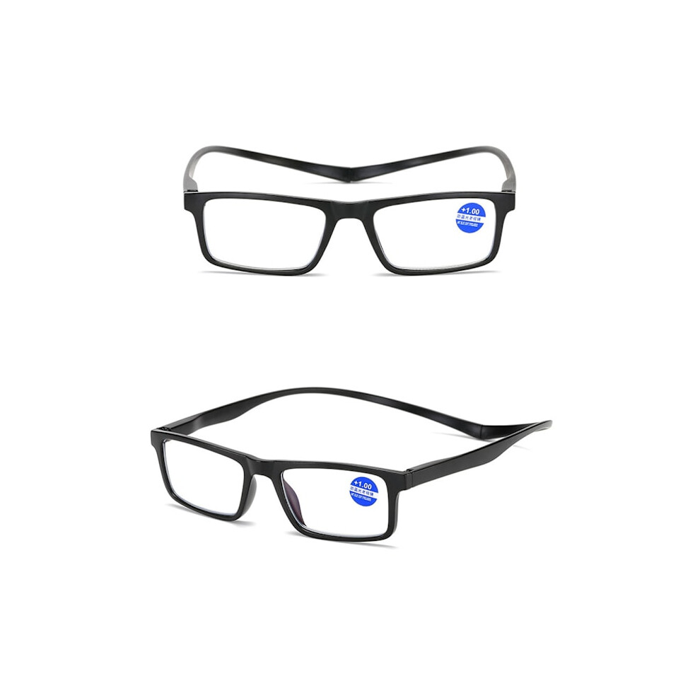 Practical Reading Glasses with Magnetic Function (+1.0 - +4.0) Black +2.5