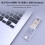 jixopn M.2PCI-e NVME Clear SSD Case USB3.1Type C Hard Disk Case MKey B+M Key(D) 2