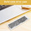 jixopn M.2PCI-e NVME Clear SSD Case USB3.1Type C Hard Disk Case MKey B+M Key(D) 7