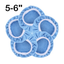5 pezzi Tamponi lucidanti per auto in microfibra morbida, tampone lucidante, lucidatrice, cera, 5 pezzi, 5-6 pollici