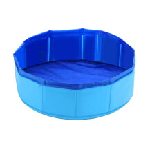 Foldable Pet Pool, Small Portable PVC Dog Swimming Pool with Anti-Slip Bathing Tub, Fish-Water Cat Toys Compatible with Z5I2