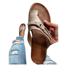 OAVQHLG3B Damen-Sandalen mit niedrigem Absatz, europäische und amerikanische Flip-Flops, modische Damen-Sandalen und Damenschuhe