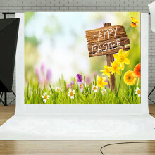 YiFudd Tema Pasqua, Vinile, Fotografia, Sfondo Personalizzato per Foto, Accessori per Foto, Sfondo, Attrezzi per Foto, Tema Pasquale