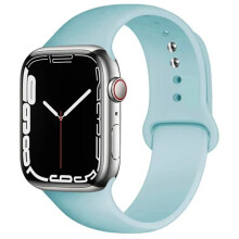 Silikonarmband kompatibelt med Apple Watch 38 mm, 40 mm, 41 mm, 42 mm, 44 mm, 45 mm, 46 mm, 49 mm, sportarmband för iWatch-serien 10, 9, 8SE,