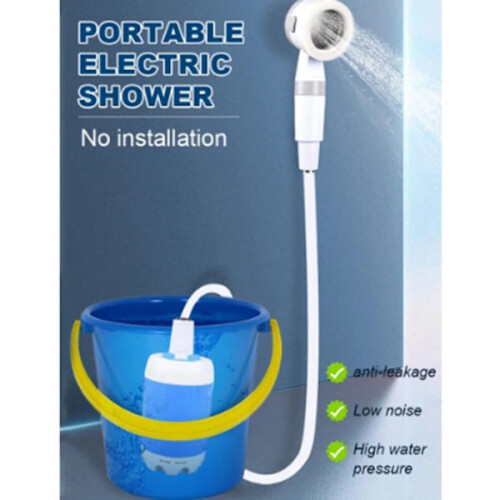Rechargeable Camping Shower Pump - Adjustable Flow for Travel 1