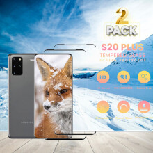 2-pack kompatibelt med Samsung S20Plus - 9H härdat glas - Toppkvalitet 3D