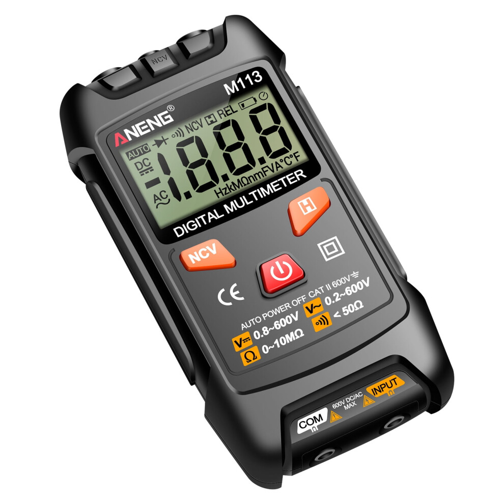 Multimeters 1999 Lcd Resistance Meter Tester With Ncv, Auto Line On/Off M113 Data Hold Meter Compatible With Twirltide 9164030687493