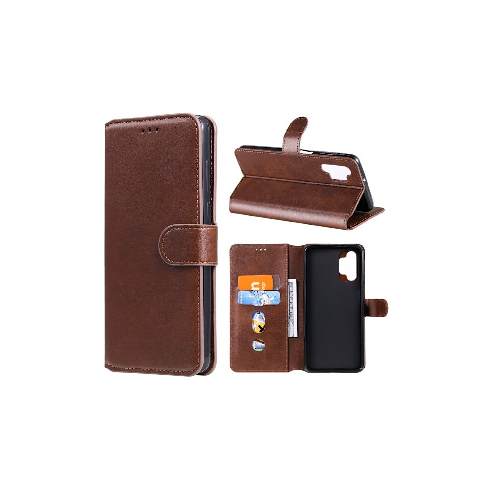 Compatible With Samsung Galaxy A32 5G - Classic Leather Case - Brown 9164030687714