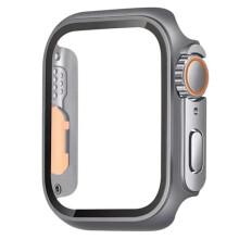 Härdat glas + fodral kompatibelt med Apple Watch 10 9 8 7 6 5SE Ultra2, fallskyddande fodral för iWatch 49 mm 46 mm 42 mm 45 mm 41 mm 44/40 mm,