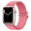 Ελαστικό υφαντό βραχιόλι συμβατό με Apple Watch με Apple Watch 38mm/40mm/41mm - ΜΑΥΡΟ Μαύρο 5