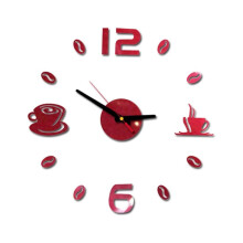 Horloge murale autocollante en acrylique avec chiffres romains 3D à faire soi-même, motif miroir, décoration intérieure.