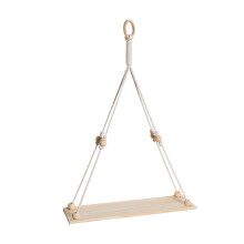 Hariumiu Wandregal aus Holz im Bohème-Stil mit Perlen, rustikales Wandregal für Schlafzimmer und Wohnzimmer