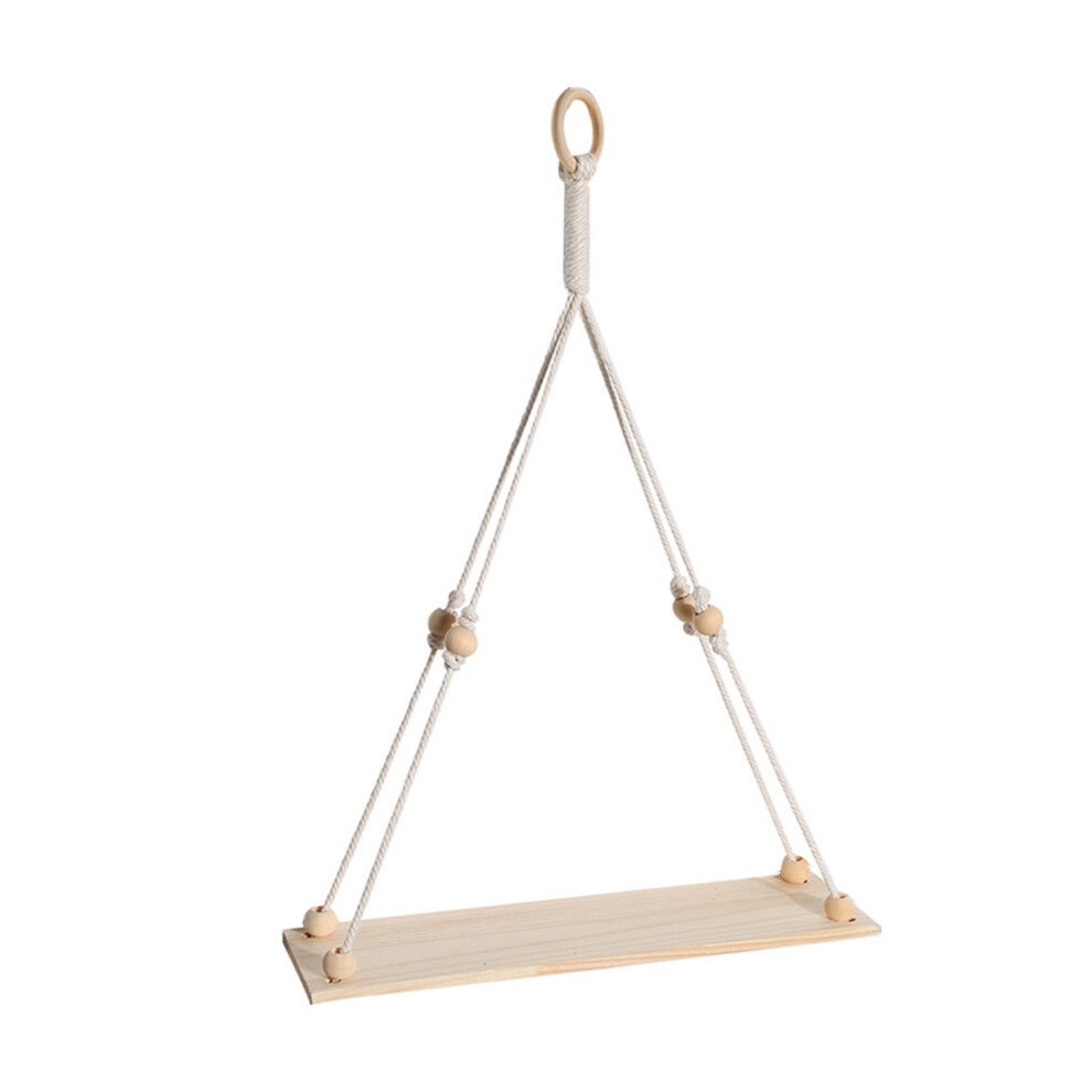 Hariumiu Tapestry Rack Bohemian Style Wood Wall Shelf With Beads Rustic Floating Shelf For Bedroom Living Room Decor Wall Hanging Shelf 9164030689992