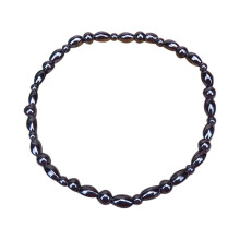Unisex Natürliches Magnetisches Gesundheits-Fußkettchen Schwarzes Fußkettchen Fußschmuck
