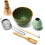 Set da matcha giapponese da 6 pezzi con frusta in bambù, paletta, setaccio e supporto (blu) 2