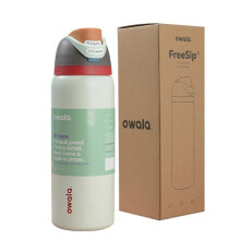Veľká 710ml sivobiela termoska na dobrodružstvo svetlozelená