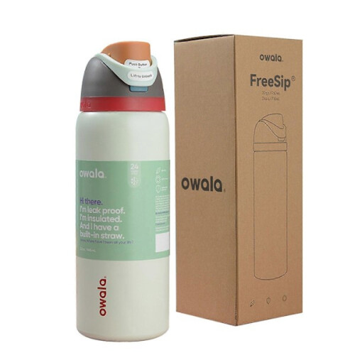 Μεγάλο Θερμός 710 ml υπόλευκου χρώματος για Adventure ανοιχτό πράσινο