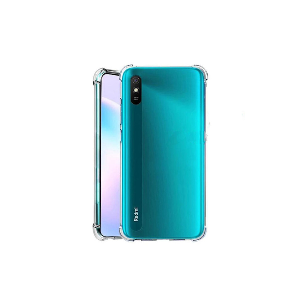 Compatible With Xiaomi Redmi 9At - Shockproof Silicone Case (Floveme) Transparent 9164030828315