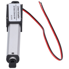 Atuador Linear de 50mm de Curso, 12V DC, Baixo Ruído, Interruptor de Limite Interno, Mini para Robótica, Automação Residencial e Brinquedos DIY,