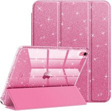 Compatible with iPad (A16) 11th Gen 11" (2025), compatible with iPad 10th Gen 10.9" (2022) - Pink glitter case