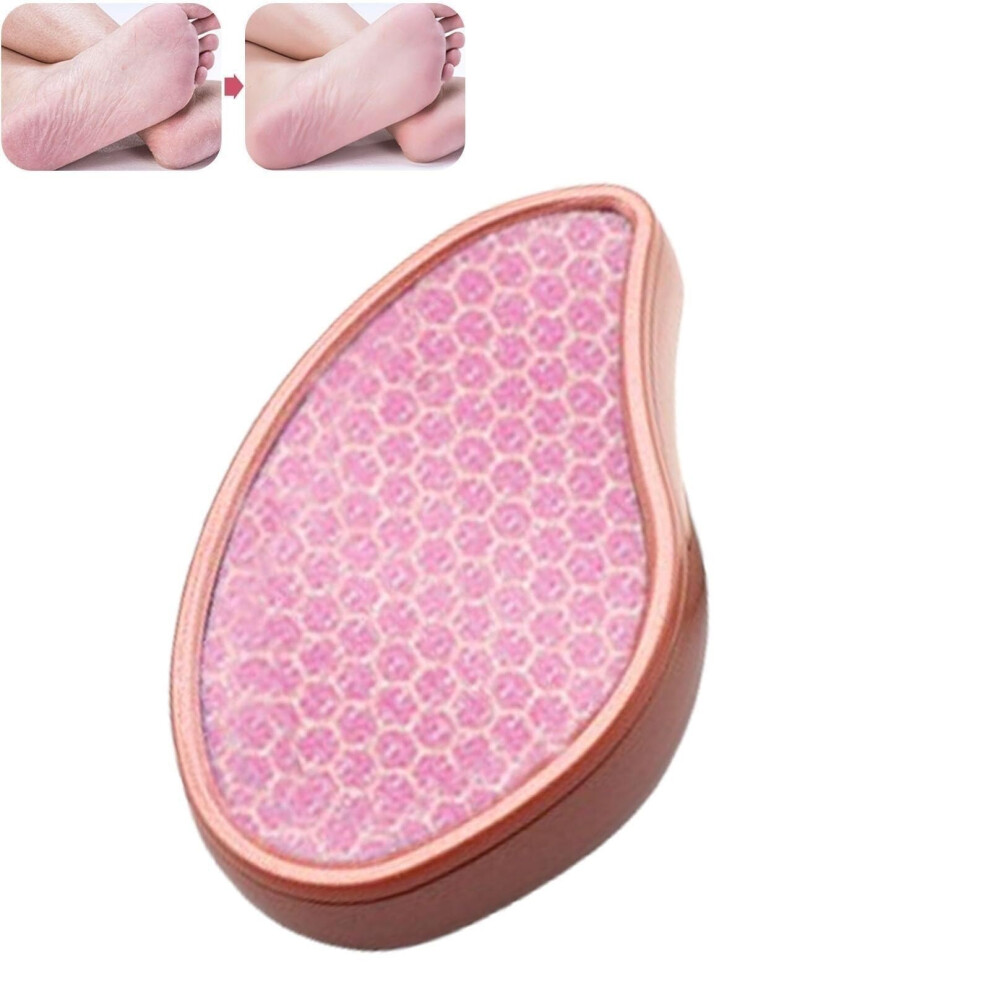 Gold Nano Glass Foot File For Callus Removal And Smooth Feet, Wet Dry Reusable Scrubber