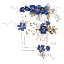 Eease Flower Hair Comb & Pin Set for Girls - Bridal Headpiece & Wedding Accessories