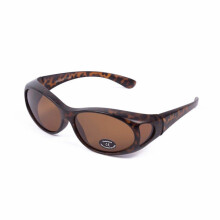 Ochelari de soare polarizați cu protecție UV - Se potrivesc peste ochelari, maro, mărime universală