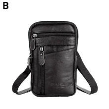Multifunkčné ležérne pánske kožené puzdro na telefón, opasok, proti krádeži, módne puzdro na pás, PU taška, crossbody, zipsová