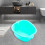 Vasca per pediluvio domestica SPA, resistente e robusta, colore verde. 6