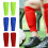 1 par elastiska fotbollsbenskydd barn/ungdomsstrumpor orange 2