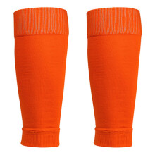 1 Pair Elastic Football Shin Guards Kids Youth Socks Orange