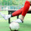 1 par elastiska fotbollsbenskydd barn/ungdomsstrumpor orange 4