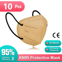 KN95Mascarillas ffp2mask Goedgekeurd FFP2Mask Respirator5-laags Herbruikbaar Gezichtsmasker Volwassenen FPP2Mascarillas FP2Zwart KN95ffp3