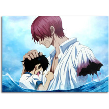 Affiche anime ASPORIC Gear5 Luffy, impression HD sur toile, décoration murale pour salon, chambre ou bureau, sans cadre, 30 x 68 cm