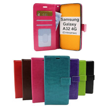 Portfel Crazy Horse kompatybilny z Samsung Galaxy A32 4G (SM-A325F) brązowy