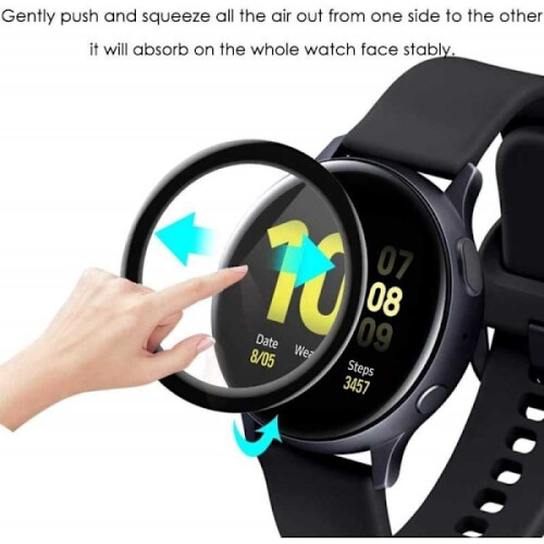 Συσκευασία 2 τεμαχίων συμβατή με AmazFit Bip U Pro FullFrame 3D σκληρυμένο γυαλί 0,26 χιλ. 9H 2