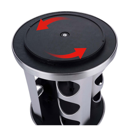Porta-temperos giratório com 12 potes 2