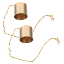 Apagador de velas seguro, accesorio para apagar velas, 2 pantallas de latón para velas de té, color dorado, cubierta de mecha.