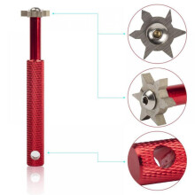 Golf Groove Sharpener with 6 Blade Cutter Fit Iron Sets and Wedge Clubs Re-Grooving Cleaning Tool Accessories